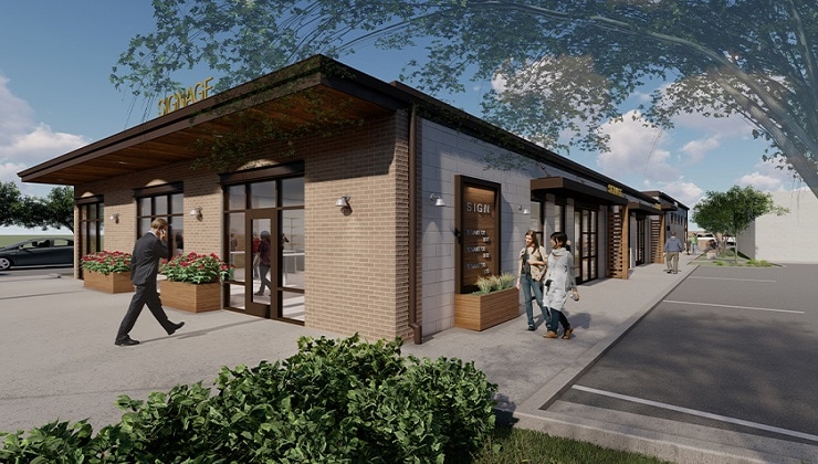 South Boulevard Tire Shop Rendering
