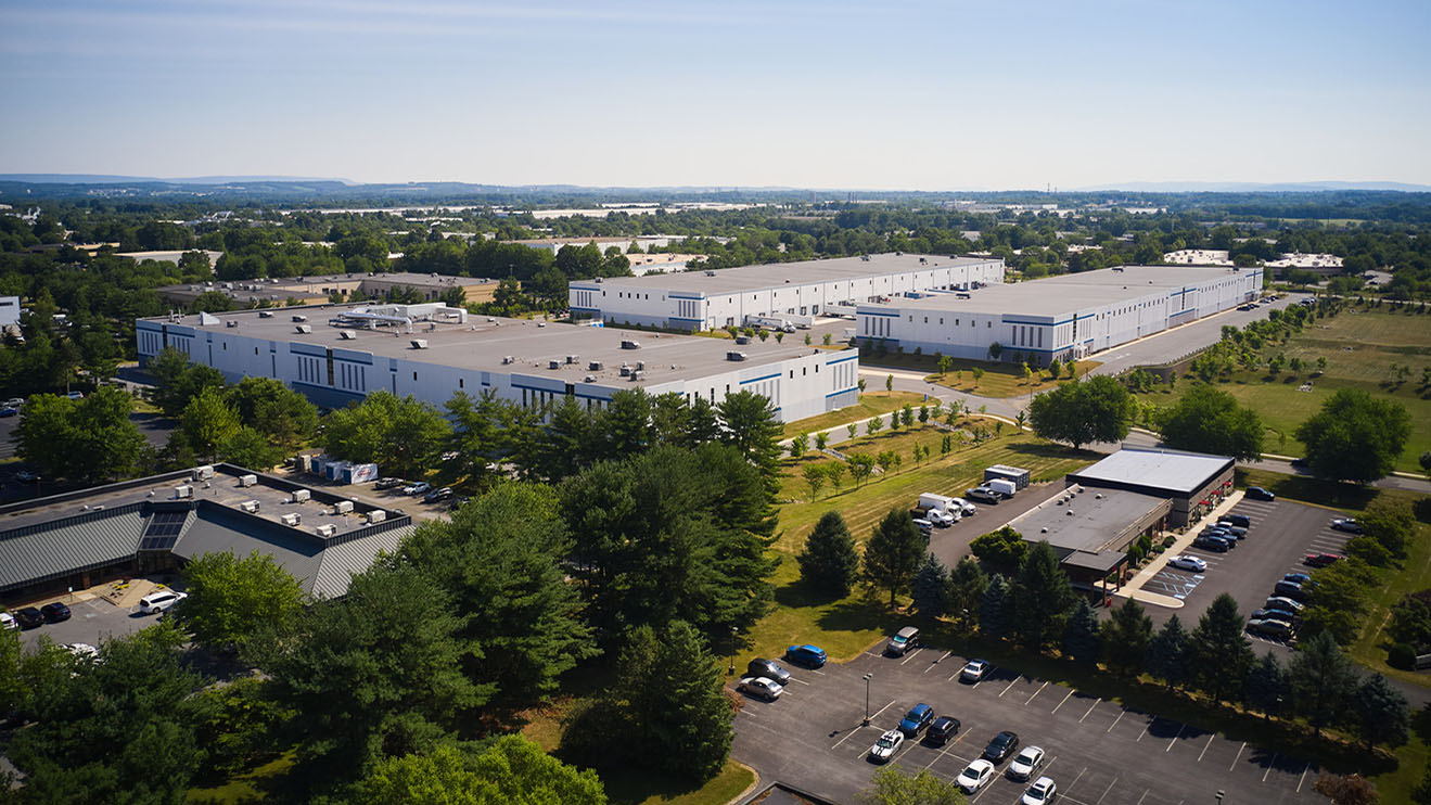 Aerial of a multi-building industrial complex