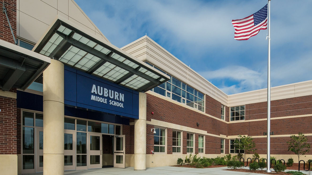 Middle school facility in Auburn, MA