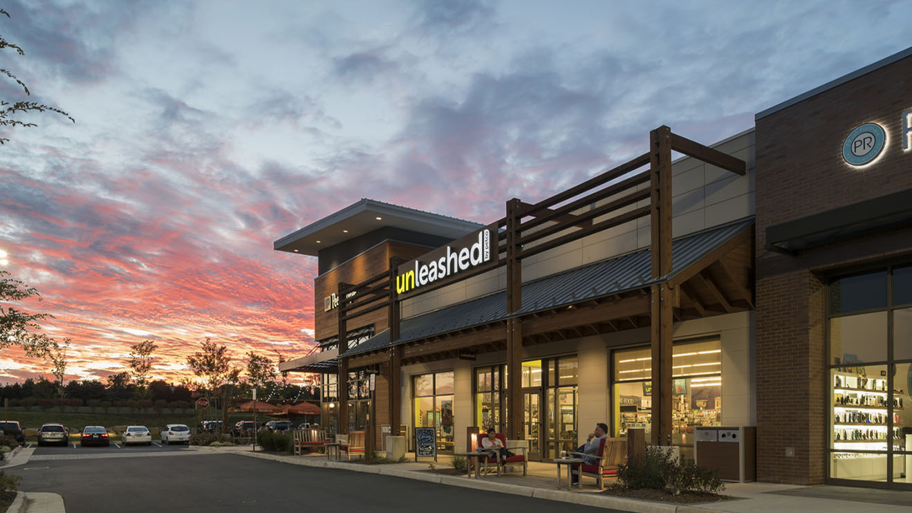 A shopping center in VA