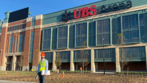 Bohler Long Island's Project Engineer Gary Talbot at UBS Arena