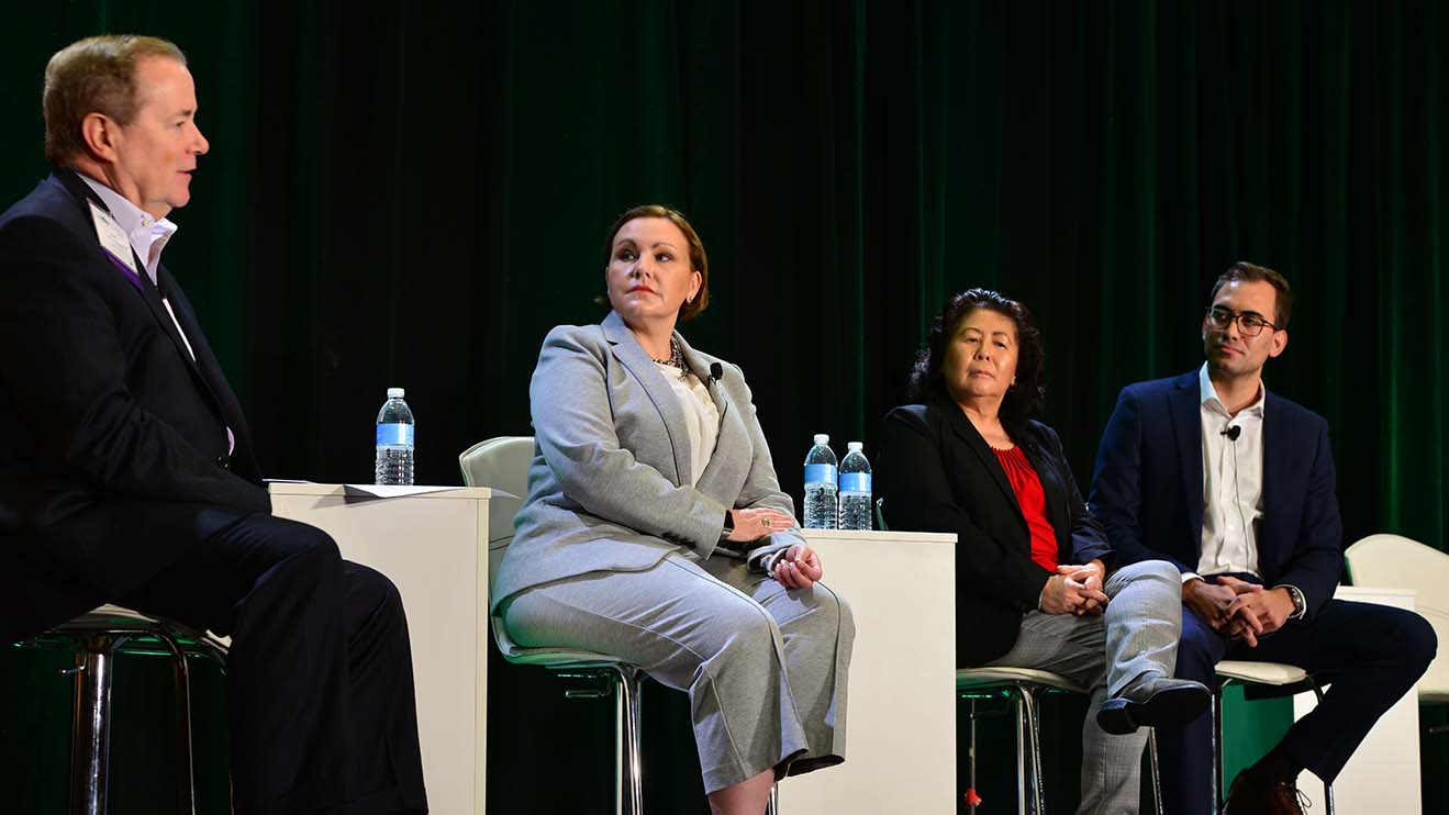 Civil engineer James Thaon on a NAIOP panel in 2021.