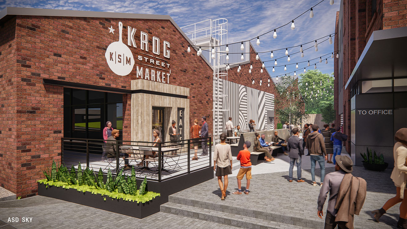 Rendering of the Krog Street Market in Atlanta, GA