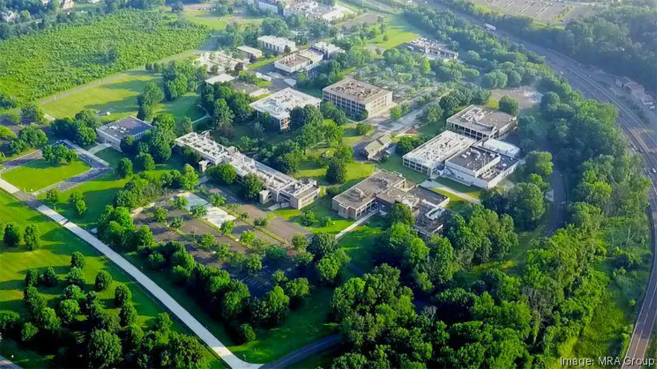 Aerial view of the Spring House Innovation Park facility in PA