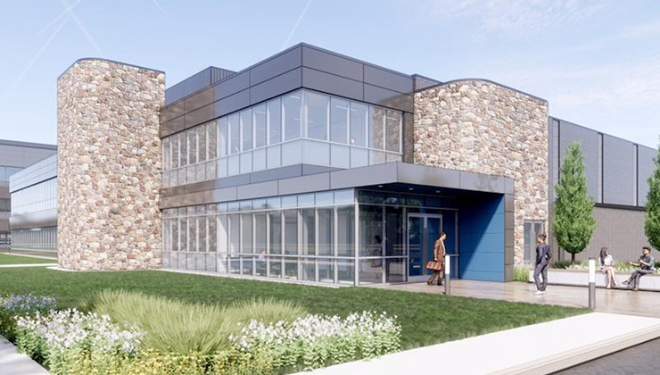 A rendering of a life sciences facility at Bohler's Spring House Innovation Park