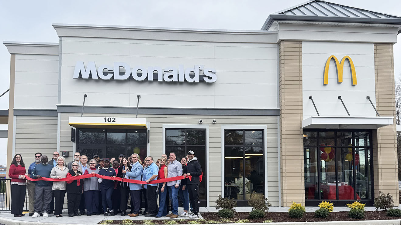 Ribbon cutting at the new McDonald's location in Milton, DE