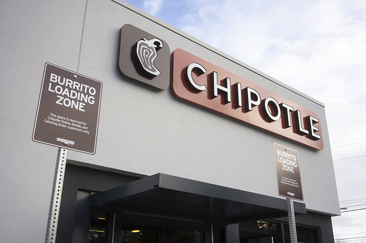 Exterior of a Chipotle Mexican Grill restaurant