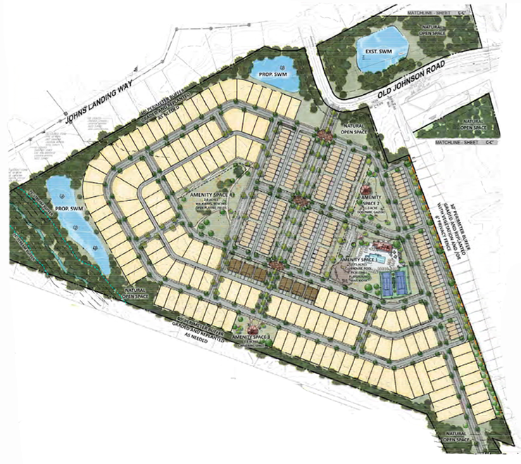 site plan rendering of residential community