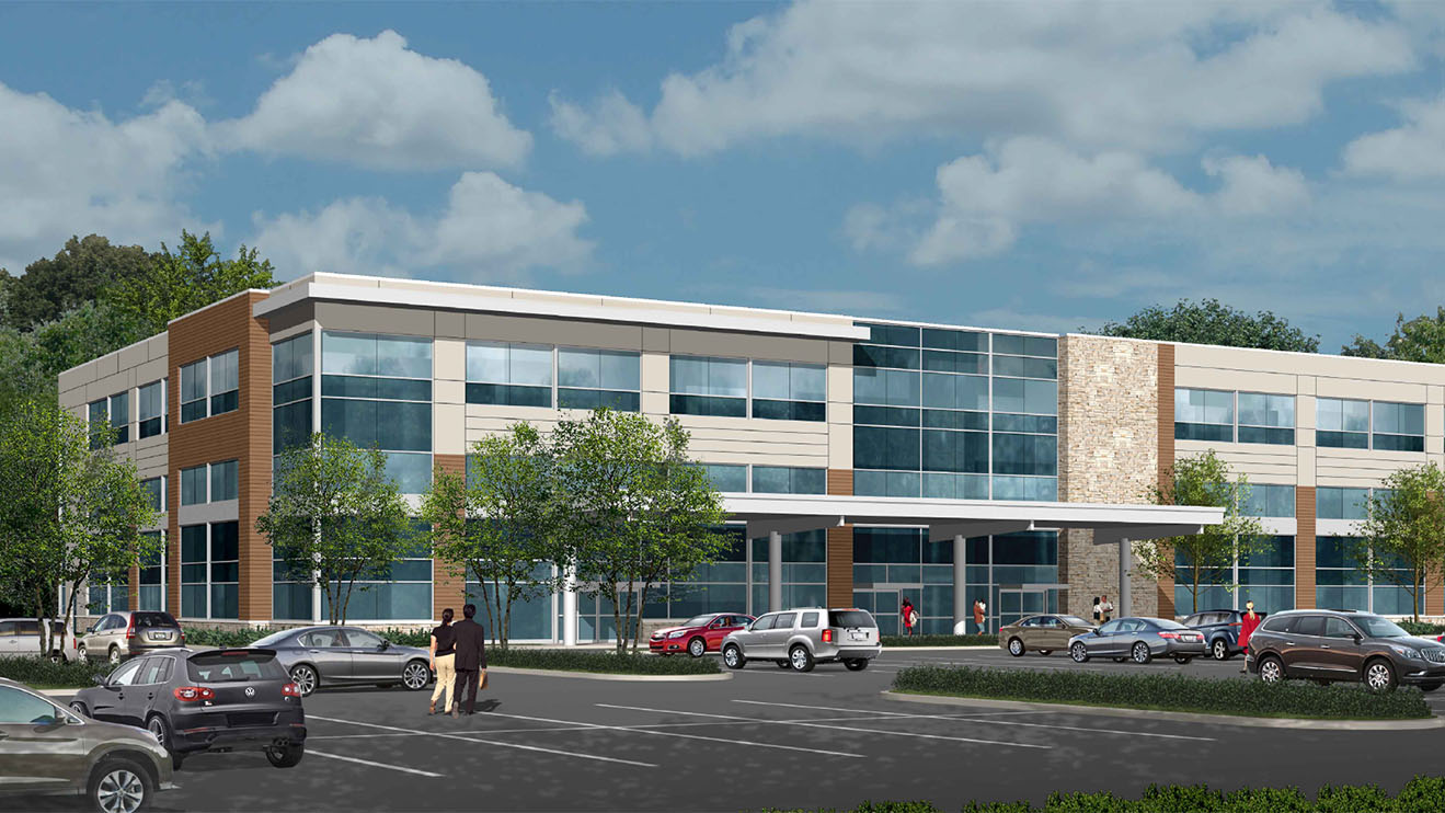 Rendering of a neighborhood hospital in the Lehigh Valley