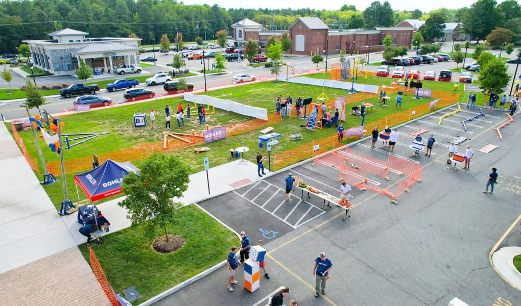 A birds eye view of the annual Bohler Challenge games