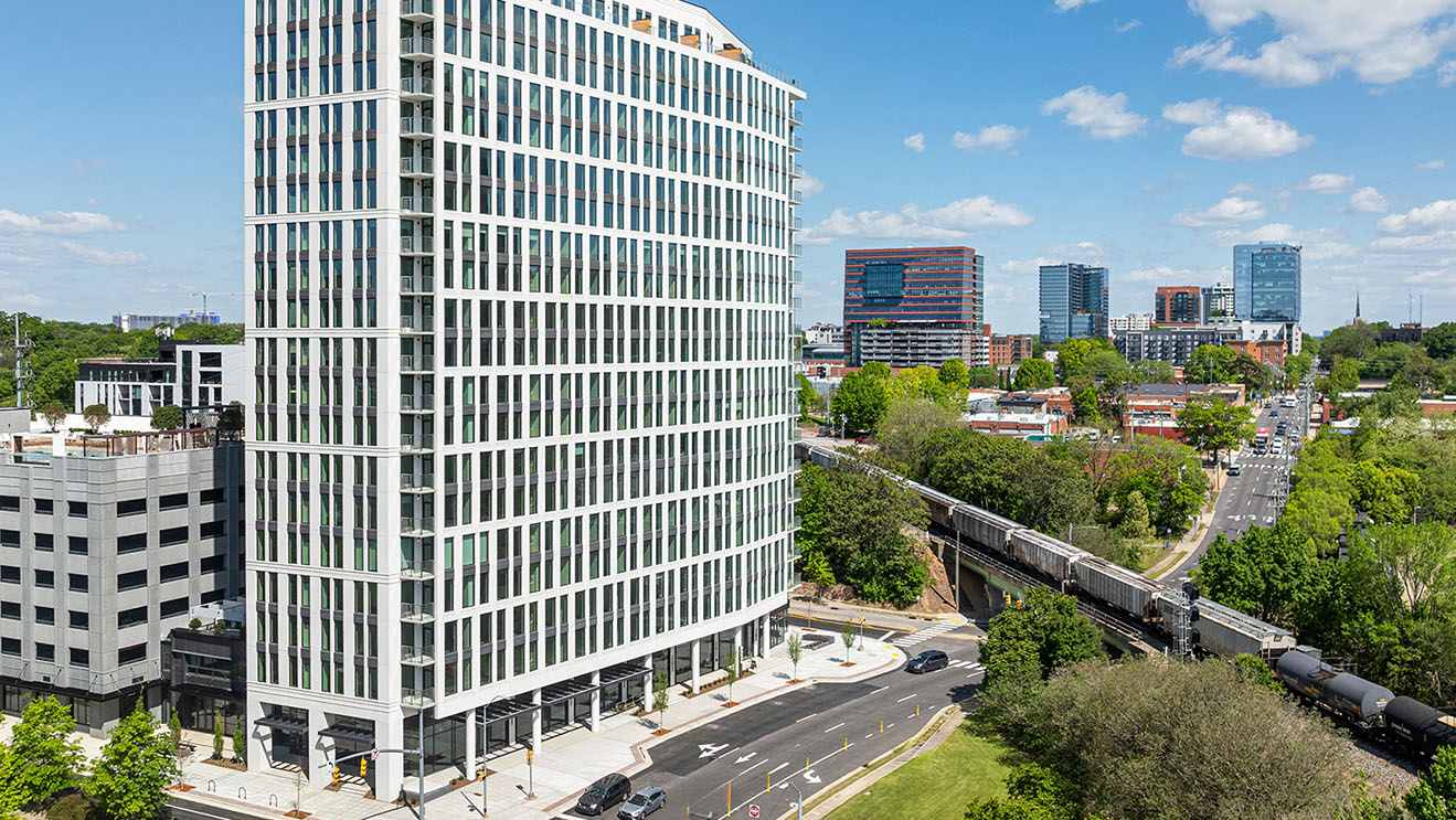 High-rise luxury multifamily community in Raleigh, NC, Maeve