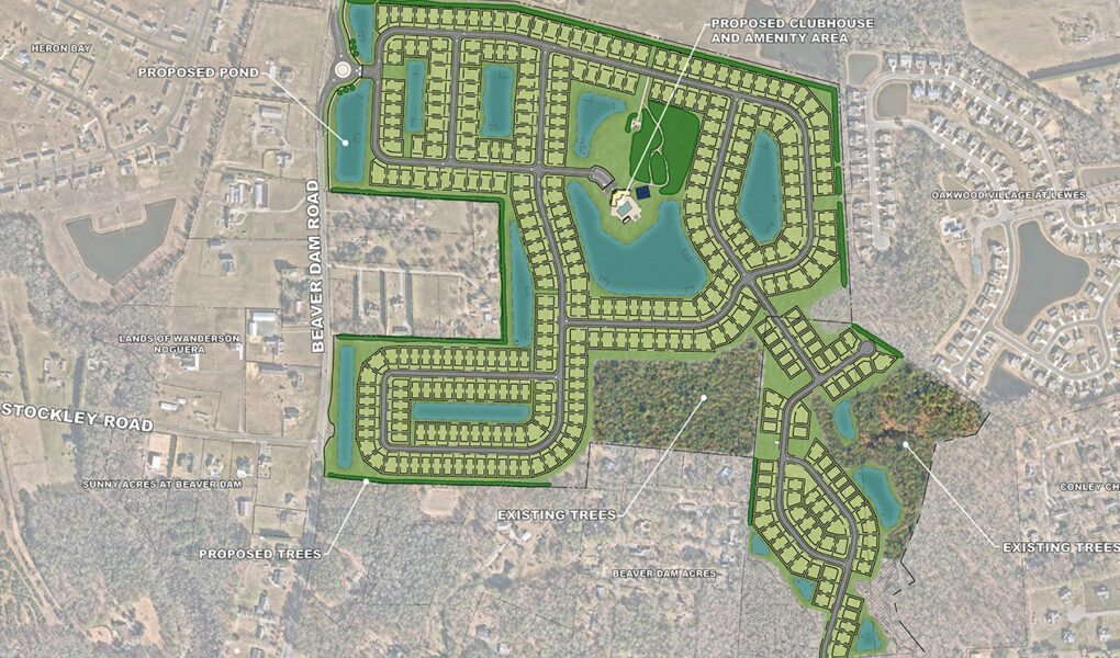 Site Rendering of a large single family home development