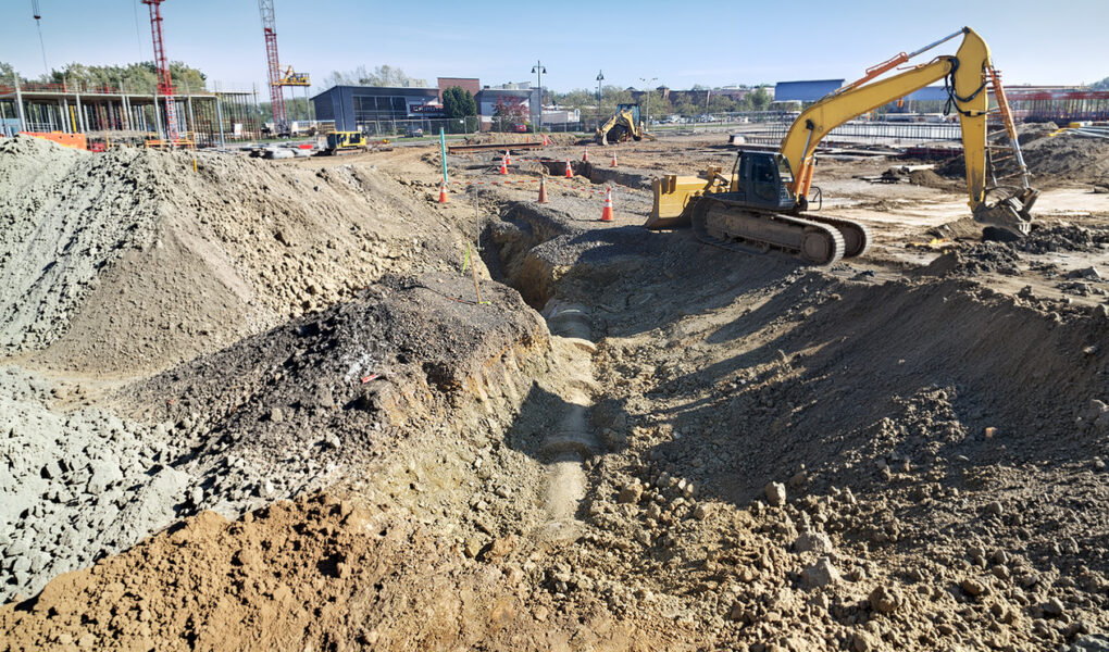 An active construction site