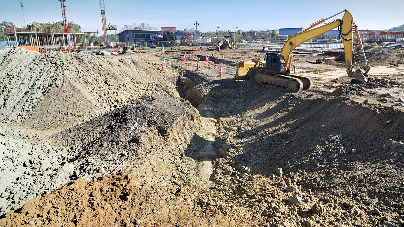 An active construction site